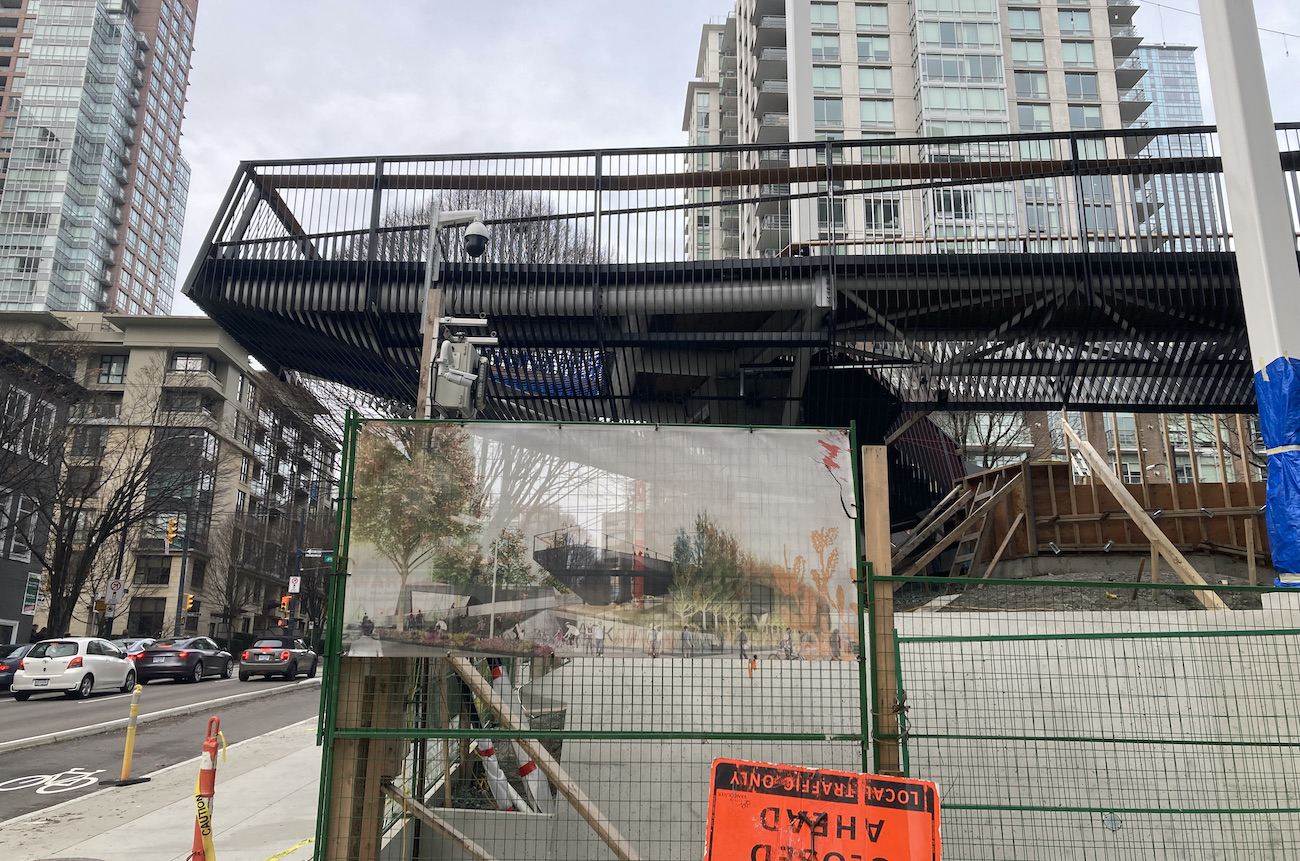 Smithe Richards park opening sign 2019